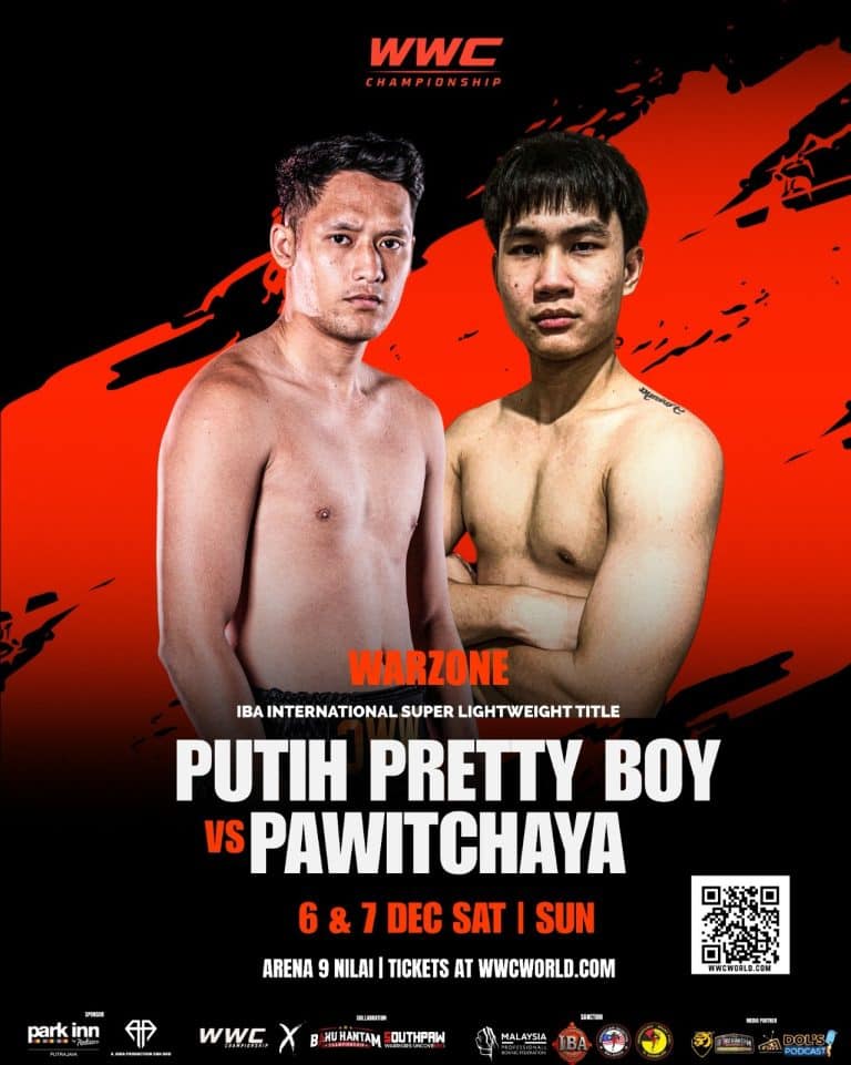Putih Pretty Boy vs Pawitchaya Poster warzone
